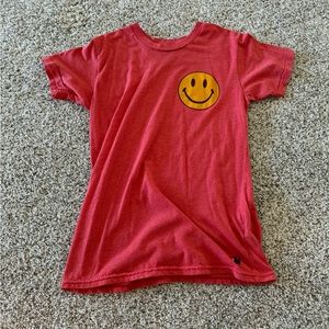 Kids Aviator Nation Red Smiley Tee Size 14